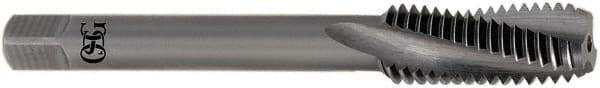 OSG - M3x0.50 3 Flute Modified Bottoming Spiral Flute Tap - Solid Carbide, Bright Finish, 46mm OAL, Right Hand Flute, Right Hand Thread, H3, Series 389 - USA Tool & Supply