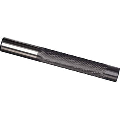 Made in USA - 1/4" Diam, 1-1/4" LOC, Solid Carbide Diamond Pattern Router Bit - Right Hand Cut, 3" OAL, 1/4" Shank Diam, Use on Cast Iron, Stainless, Steel, Titanium - USA Tool & Supply