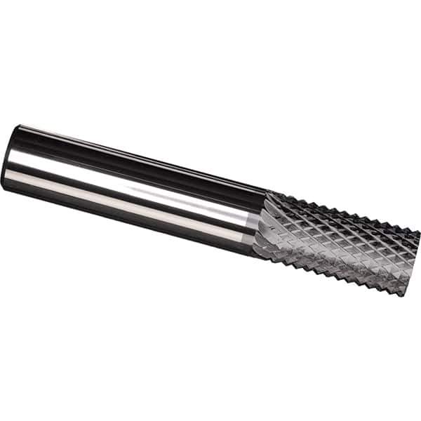 Made in USA - 5/16" Diam, 1" LOC, Plain End, Solid Carbide Diamond Pattern Router Bit - Right Hand Cut, 2-1/2" OAL, 5/16" Shank Diam, Use on Carbon & Honeycomb, Carbon Fiber, Composite, Fiberglass, Graphite - USA Tool & Supply