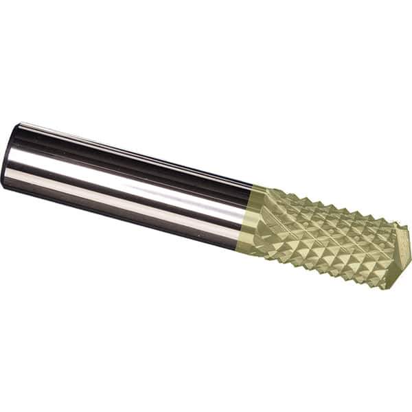 Made in USA - 5/16" Diam, 1" LOC, Drill Point End, Solid Carbide Diamond Pattern Router Bit - Right Hand Cut, 2-1/2" OAL, 5/16" Shank Diam, Use on Carbon & Honeycomb, Carbon Fiber, Composite, Fiberglass, Graphite - USA Tool & Supply