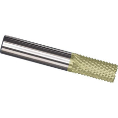 Made in USA - 1/8" Diam, 1/2" LOC, Burr End, Solid Carbide Diamond Pattern Router Bit - Right Hand Cut, 1-1/2" OAL, 1/8" Shank Diam, Use on Carbon & Honeycomb, Carbon Fiber, Composite, Fiberglass, Graphite - USA Tool & Supply