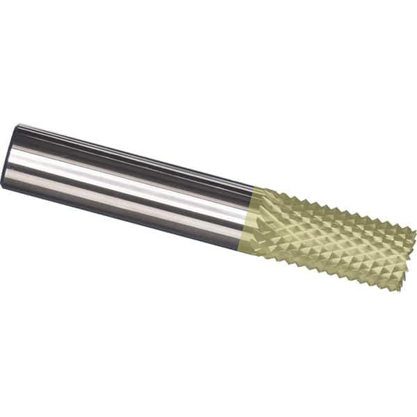 Made in USA - 3/32" Diam, 3/8" LOC, Burr End, Solid Carbide Diamond Pattern Router Bit - Right Hand Cut, 1-1/2" OAL, 1/8" Shank Diam, Use on Carbon & Honeycomb, Carbon Fiber, Composite, Fiberglass, Graphite - USA Tool & Supply