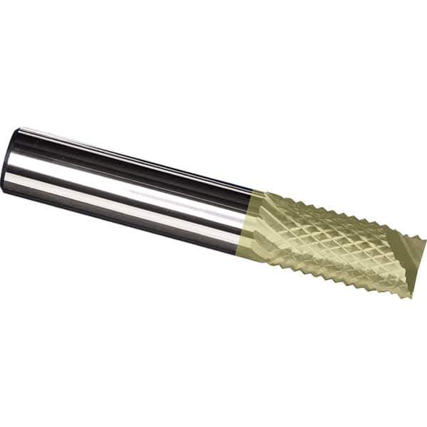 Made in USA - 1/4" Diam, 1" LOC, End Mill End, Solid Carbide Diamond Pattern Router Bit - Right Hand Cut, 3" OAL, 1/4" Shank Diam, Use on Carbon & Honeycomb, Carbon Fiber, Composite, Fiberglass, Graphite - USA Tool & Supply
