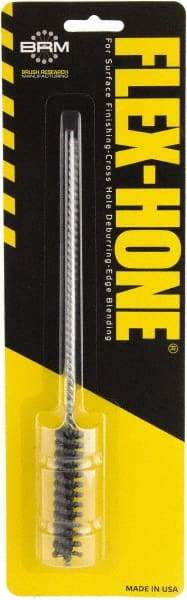 Brush Research Mfg. - 1/2" to 0.551" Bore Diam, 180 Grit, Silicon Carbide Flexible Hone - Fine, 8" OAL - USA Tool & Supply