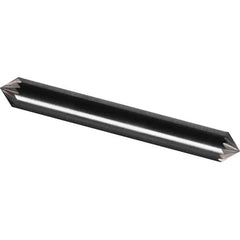 Made in USA - 1/4" Cut Diam, 1/4" Shank Diam, Cone Head Aluma Cut Burr - Carbide, 1/8" LOC, 2" OAL - USA Tool & Supply
