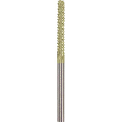 Made in USA - 1/8" Cut Diam, 1/8" Shank Diam, Cylinder Head Burr - Carbide, 1" LOC, 2" OAL - USA Tool & Supply