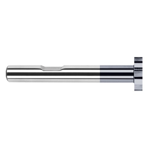 0.7500″ (3/4″) Cutter Diameter × 0.0500″ Width Carbide Square Large Diameter Standard Keyseat Cutter, 10 Flutes, AlTiN Coated - Exact Industrial Supply