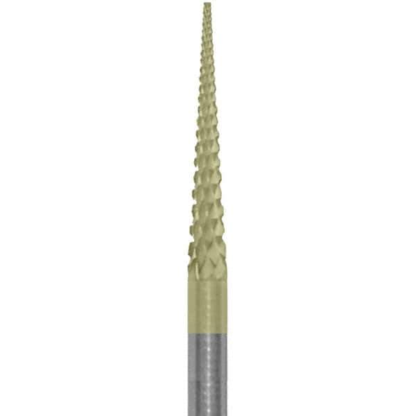 Made in USA - 3/32" Cut Diam, 0.0925" Shank Diam, Cone Head Diamond Cut Burr - Carbide, 5/8" LOC, 1-1/2" OAL - USA Tool & Supply