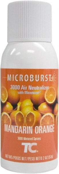 Rubbermaid - 2 oz Air Freshener Dispenser Aerosol Refill - Mandarin Orange, Compatible with Lumecel & Microburst 3000 Dispensers - USA Tool & Supply