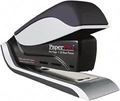 PaperPro - 25 Sheet Half Strip Stapler - Black/Silver - USA Tool & Supply