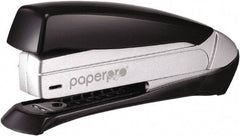 PaperPro - 20 Sheet Half Strip Stapler - Black/Silver - USA Tool & Supply