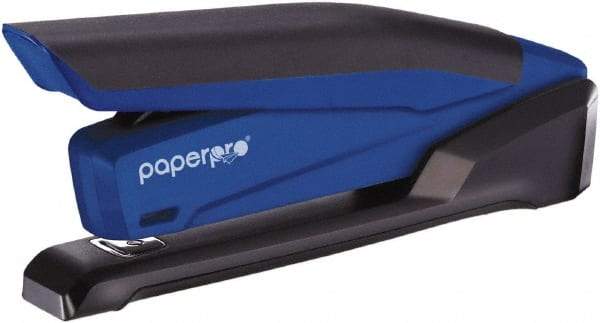 PaperPro - 20 Sheet Full Strip Desktop Stapler - Blue - USA Tool & Supply