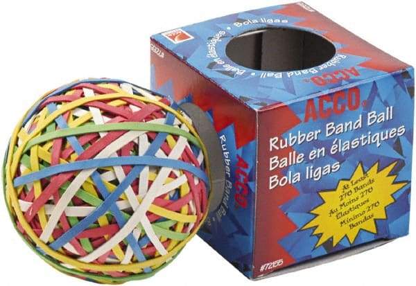 ACCO - 1" Circumference, 1/8" Wide, Light-Duty Band Rubber Band Strapping - 250 Pieces - USA Tool & Supply