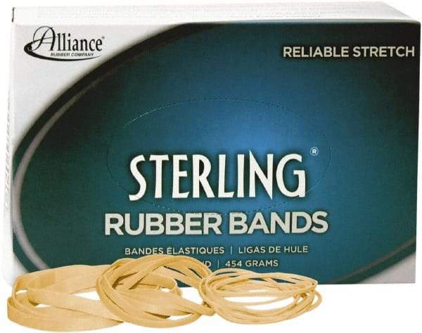 Alliance - 1" Circumference, 1/16" Wide, Ergonomic Rubber Band Strapping - 7,100 Pieces - USA Tool & Supply