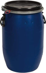 SEYMOUR-MIDWEST - 15 Gal, Polypropylene Round Blue Bucket/Pail - Handle & Lid Included - USA Tool & Supply