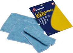 Ability One - Reusable Microfiber Wipes - 6" x 7" Sheet Size, Blue - USA Tool & Supply