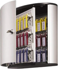 DURABLE - 36 Keys, Silver Key Storage Cabinet - 11-3/4" Wide x 4-5/8" Deep x 11" High - USA Tool & Supply