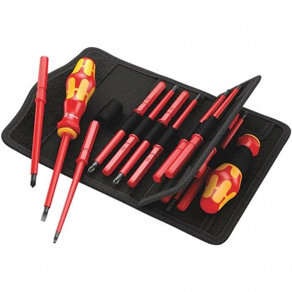 Wera - Screwdriver Bit Sets Type: Insulated Drive Size: 1/4 (Inch) - USA Tool & Supply