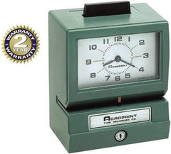 Acroprint Time Recorder - Time Clocks & Time Recorders Punch Style: Manual Power Source: AC Adapter - USA Tool & Supply