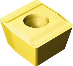 Sandvik Coromant - 8009 G Grade 1025 Carbide Indexable Drill Insert - TiAlN/TiN Finish, Rectangle, 9mm Inscribed Circle - USA Tool & Supply