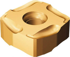 Sandvik Coromant - R3651505 PM Grade 1030 Carbide Milling Insert - TiAlN Finish, 5.66mm Thick, 15mm Inscribed Circle, 0.3mm Corner Radius - USA Tool & Supply