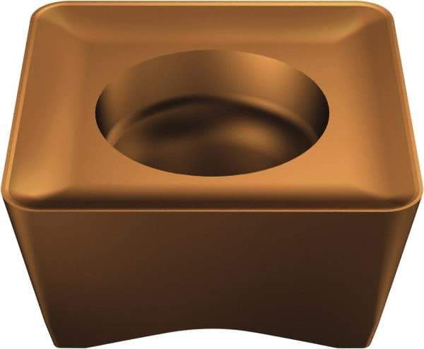 Sandvik Coromant - 690140610 SL Grade 1030 Carbide Milling Insert - TiAlN Finish, 6.35mm Thick, 14mm Inscribed Circle, 1mm Corner Radius - USA Tool & Supply