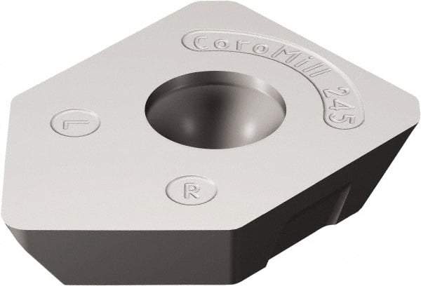 Sandvik Coromant - R24512T3 W Grade CB50 Carbide Milling Insert - Uncoated, 3.97mm Thick, 13.4mm Inscribed Circle, 2.5mm Corner Radius - USA Tool & Supply