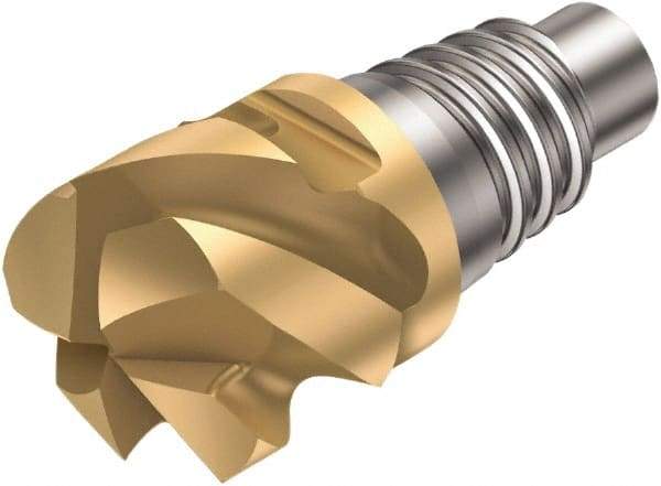 Sandvik Coromant - 316..HM. P Grade 1030 Carbide End Milling Tip Insert - TiAlN Finish, 4 Flutes, 16mm Cutting Diam, 8.5mm Depth of Cut, 18.7mm Extension, 0.079" Cnr Rad, 50° Helix - USA Tool & Supply