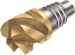 Sandvik Coromant - 316..HM. P Grade 1030 Carbide End Milling Tip Insert - TiAlN Finish, 4 Flutes, 16mm Cutting Diam, 8.5mm Depth of Cut, 18.7mm Extension, 0.079" Cnr Rad, 50° Helix - USA Tool & Supply