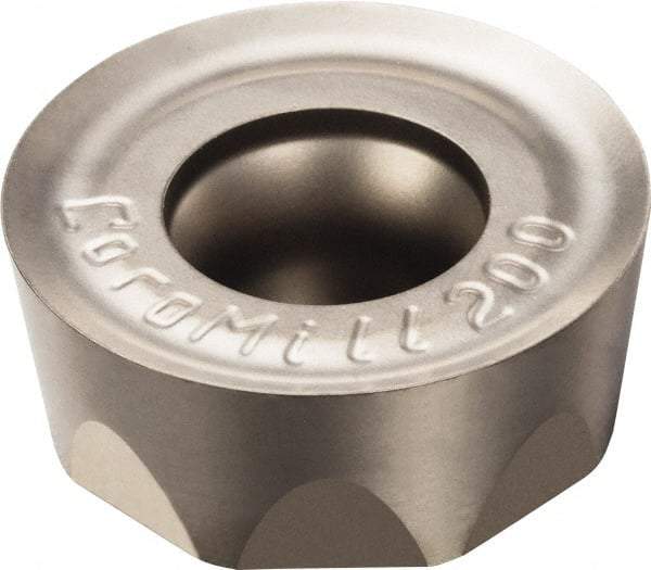 Sandvik Coromant - RCHT1204M0 KL Grade H13A Carbide Milling Insert - Uncoated, 4.76mm Thick, 12mm Inscribed Circle, 6mm Corner Radius - USA Tool & Supply