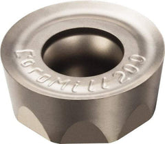 Sandvik Coromant - RCHT2006M0 KL Grade H13A Carbide Milling Insert - Uncoated, 6.35mm Thick, 20mm Inscribed Circle, 10mm Corner Radius - USA Tool & Supply