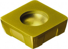 Sandvik Coromant - R210090412 KM Grade 1020 Carbide Milling Insert - TiAlN Finish, 4mm Thick, 9.4mm Inscribed Circle, 1mm Corner Radius - USA Tool & Supply