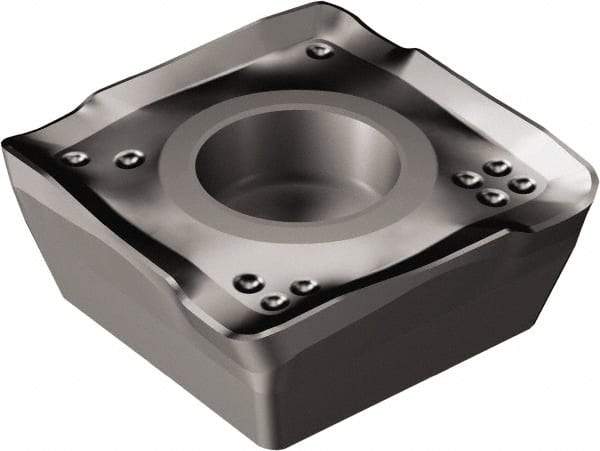 Sandvik Coromant - 490R140408 PL Grade 3040 Carbide Milling Insert - TiCN/Al2O3 Finish, 3.9mm Thick, 13.8mm Inscribed Circle - USA Tool & Supply