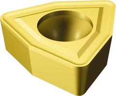 Sandvik Coromant - WCMX080412 56 Grade 235 Carbide Indexable Drill Insert - TiCN/TiN Finish, Trigon, 1/2" Inscribed Circle - USA Tool & Supply