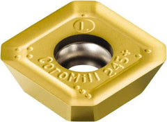 Sandvik Coromant - R24512T3 ML Grade 1025 Carbide Milling Insert - TiCN/TiN Finish, 5/32" Thick, 13.4mm Inscribed Circle, 1.5mm Corner Radius - USA Tool & Supply