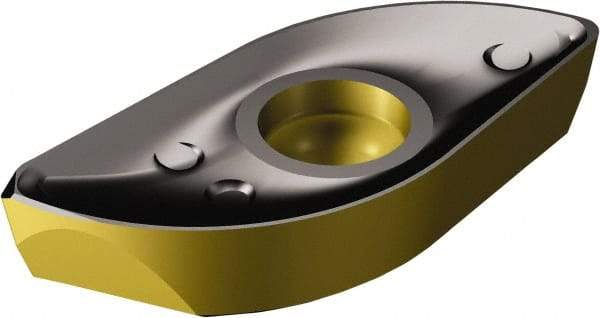 Sandvik Coromant - R2163006 M-M Grade 4220 Carbide Milling Insert - TiCN/Al2O3/TiN Finish, 6.35mm Thick - USA Tool & Supply
