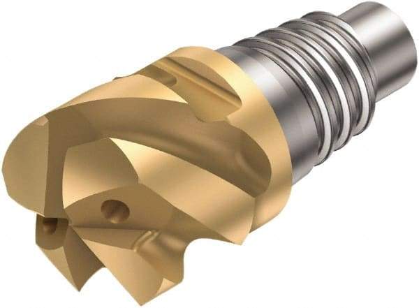 Sandvik Coromant - 31625HM Straight Grade 1030 Carbide High Feed Milling Tip Insert - TiAlN Finish, 5 Flutes, 25mm Cutting Diam, 13mm Depth of Cut, 0.1181" Cnr Rad, 50° Helix - USA Tool & Supply
