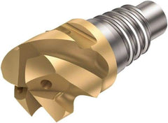 Sandvik Coromant - 31625HM Straight Grade 1030 Carbide High Feed Milling Tip Insert - TiAlN Finish, 5 Flutes, 25mm Cutting Diam, 13mm Depth of Cut, 0.1181" Cnr Rad, 50° Helix - USA Tool & Supply