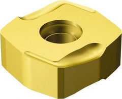 Sandvik Coromant - N3651505 KW4 Grade 1020 Carbide Milling Insert - TiAlN Finish, 5.66mm Thick, 15mm Inscribed Circle, 0.55mm Corner Radius - USA Tool & Supply