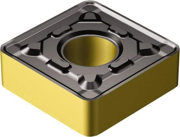 Sandvik Coromant - SNMG856 PR Grade 4215 Carbide Turning Insert - TiCN/Al2O3/TiN Finish, 90° Square, 1" Inscr Circle, 5/16" Thick, 3/32" Corner Radius - USA Tool & Supply