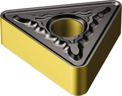 Sandvik Coromant - TNMG432 MR Grade 4335 Carbide Turning Insert - TiCN/AI2O3/TiN Finish, 60° Triangle, 1/2" Inscr Circle, 3/16" Thick, 1/32" Corner Radius - USA Tool & Supply