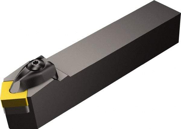 Sandvik Coromant - DSDNN, Neutral Cut, 45° Lead Angle, 40mm Shank Height x 40mm Shank Width, Negative Rake Indexable Turning Toolholder - 250mm OAL, SNMG 25 07 24, SNMG 856 Insert Compatibility, Series T-Max P - USA Tool & Supply