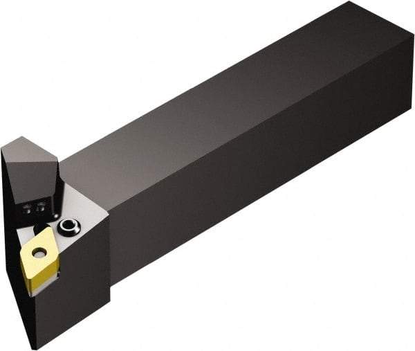 Sandvik Coromant - PDJN, Right Hand Cut, -3° Lead Angle, 16mm Shank Height x 16mm Shank Width, Negative Rake Indexable Turning Toolholder - 100mm OAL, DNMG 11 04 08 Insert Compatibility, Series T-Max P - USA Tool & Supply