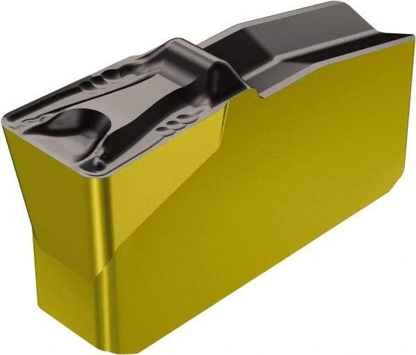 Sandvik Coromant - 40N151.2 5T Grade 4225, 4mm Cutting Width Carbide Grooving Insert - 1.8mm Max Depth of Cut, Neutral, 0.8mm Corner Radius, TiCN/Al2O3/TiN Finish - USA Tool & Supply