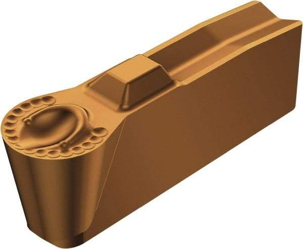 Sandvik Coromant - 30N151.3 7P 4mm Cutting Width Carbide Grooving Insert - 1.7mm Max Depth of Cut, Neutral, 2mm Corner Radius, TiAlN Finish - USA Tool & Supply