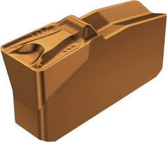 Sandvik Coromant - 40N151.2 5T Grade 1125, 4mm Cutting Width Carbide Grooving Insert - Neutral, 0.8mm Corner Radius, TiAlN Finish - USA Tool & Supply