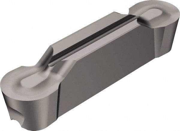 Sandvik Coromant - J2N123x2 AM 6mm Cutting Width Carbide Grooving Insert - 22.2mm Max Depth of Cut, Neutral, 3mm Corner Radius, Uncoated - USA Tool & Supply