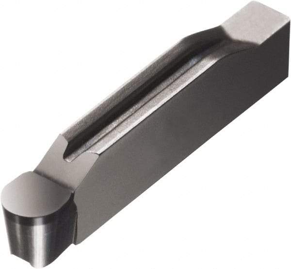 Sandvik Coromant - 0300N123 Grade 7015, 3mm Cutting Width CBN Grooving Insert - 0.6mm Max Depth of Cut, Neutral, 1.5mm Corner Radius, TiN Finish - USA Tool & Supply