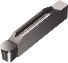 Sandvik Coromant - 0300N123 Grade 7015, 3mm Cutting Width CBN Grooving Insert - 0.6mm Max Depth of Cut, Neutral, 1.5mm Corner Radius, TiN Finish - USA Tool & Supply