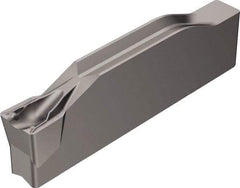 Sandvik Coromant - K1N123x1 TF Grade H13A, 6mm Cutting Width Carbide Grooving Insert - 3.4mm Max Depth of Cut, Neutral, 0.4mm Corner Radius, Uncoated - USA Tool & Supply